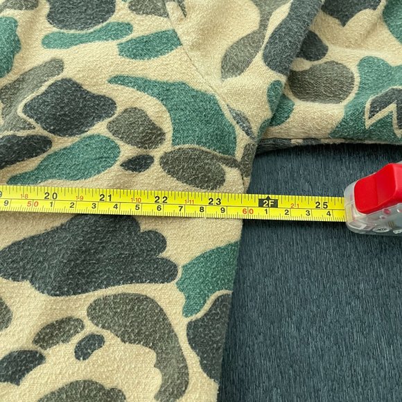 Vtg. Eddie Bauer Men's Camo Flannel Button Up LS Shirt Made in USA, Size L - Picture 5 of 6